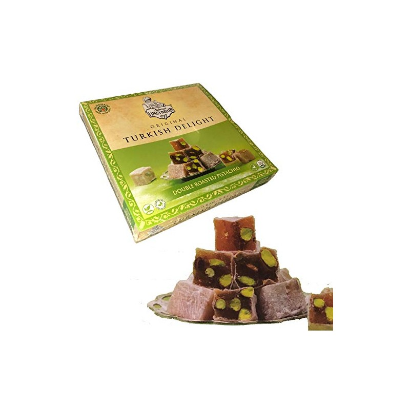 Haci Bekir Original Turkish Delight - Double Roasted Pistachio 350g