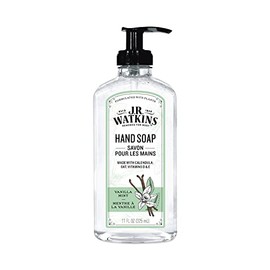 J.R. Watkins Liquid Hand Soap VANILLA MINT 11 Fl Oz Pack of 6