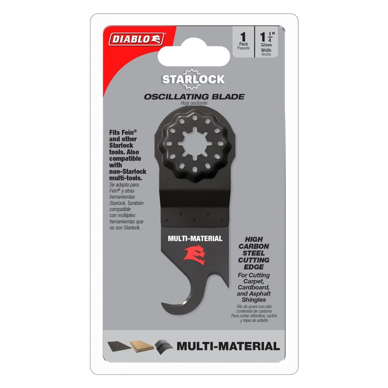 Diablo Starlock High Carbon Steel Oscillating Hook Knife Blade for
