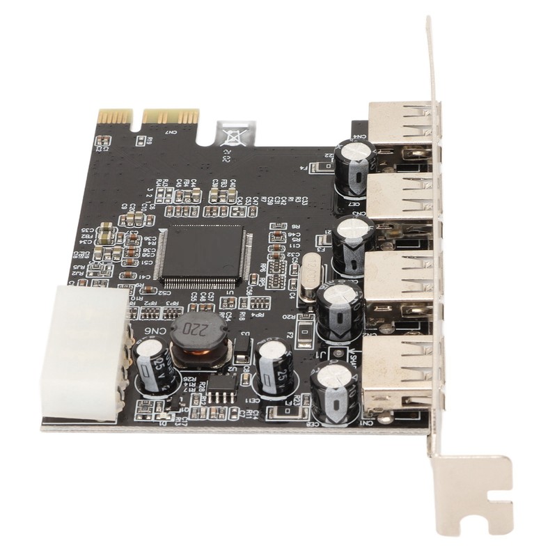 PCIe to USB2.0 Expansion Card 4 Ports 4 Pin Power