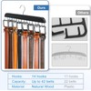 Belt Hanger for Closet Max 42 Belts, Sturdy Wood Belt