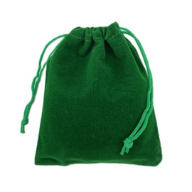 AEAOA Gift Bags, Pack of 25 Pieces 2.8" X 2" Velvet Drawstring Jewelry Pouches, for Candy, Pins, Jewelry, Treats, Birthday Party Favors (Green)