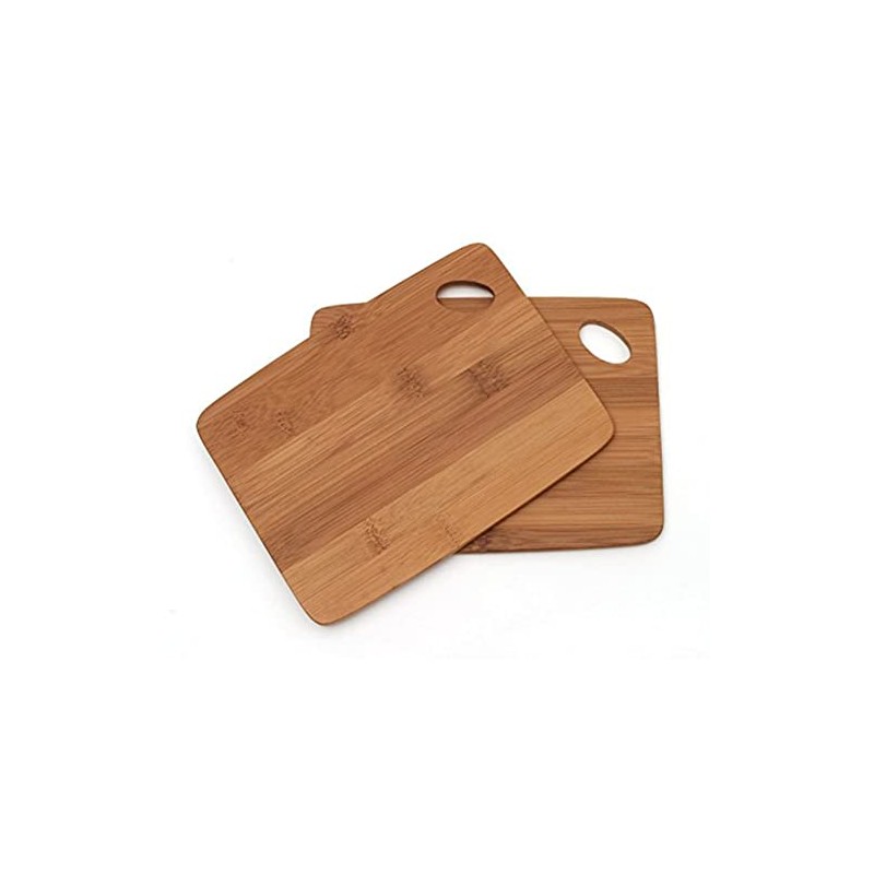 Lipper International Bamboo Wood Thin Kitchen Cutting Boards with Oval