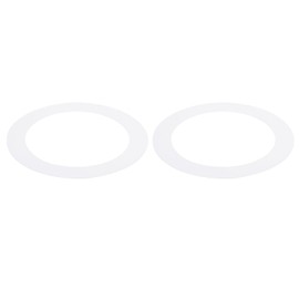 PATIKIL 7.76" ID 9.45" OD Goof Rings for Recessed Light, 2 Pack Matte White Goof Metal Trim Ring Lighting Fixture for Ceiling Wall Recessed Can Downlights