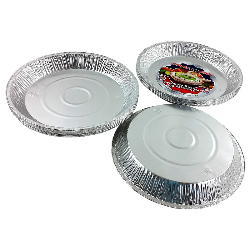 PACTOGO 12" Aluminum Foil Pie Pan Extra-Deep Disposable Tin Plates