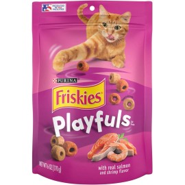 Friskies Purina Friskies Playfuls With Salmon and Shrimp Flavor Cat Treats