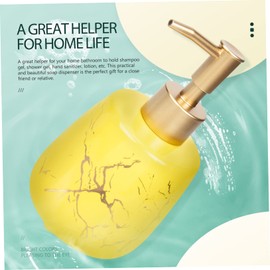 Ipetboom Refillable Marble Shampoo Bottle Elegant Bathroom Shower Gel Dispenser with Premium Pump Head Lightweight Capacity for Home Travel Toiletries