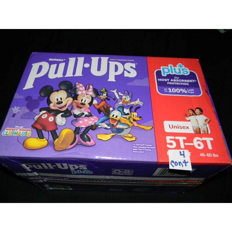 Huggies 4 sample Huggies Pull-ups-plus 5t-6t over 46-60 Lbs.