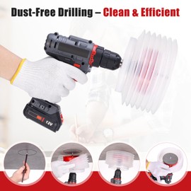 108mm Hole Saw, 4.25 Inch Bi-Metal Hole Saw for Wood, Metal, and Plastic, Hole Cutter Kit with Dust Cover, Wrench, Drill Bit, Extension Bar, and Gloves