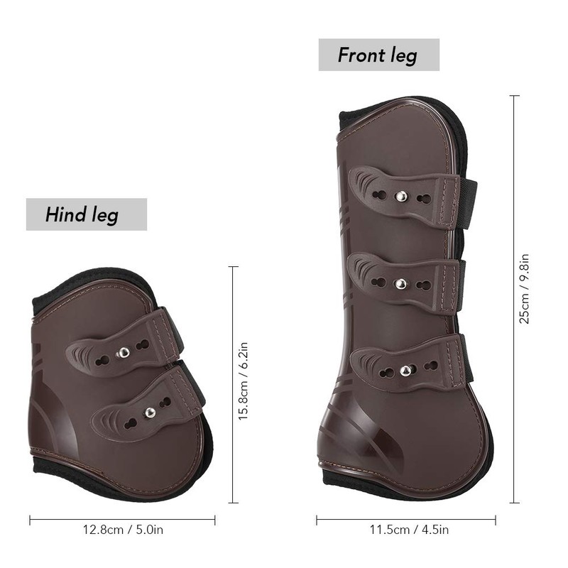 LIXADA Horse Front and Rear Leg Protectors Horse Boots Leg