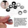 250 Pcs Plastic Screw Cover Caps for Screws, Plastic White