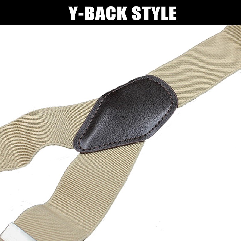 WYDDDARY Suspenders for Men 1.4'' Wide Adjustable Suspenders with Elastic