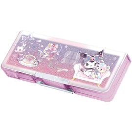 Klux 248682 Compact Double-Sided Open Pen Case, Tea Time, Pencil Case, Pen Case, Pen Holder, Stationery Holder, Back to School