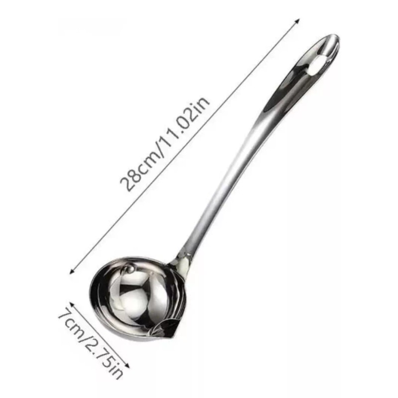 Estuchelandia Cucharon Servidor Separador De Grasa Aceite Caldo Sopa Salsa
