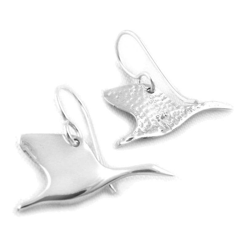 925 Sterling Silver Canadian Flying Goose Earrings