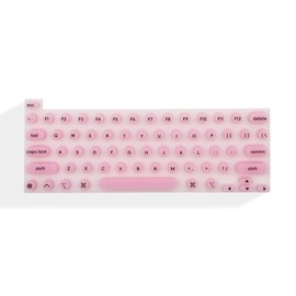 Tidytype Ergonomic Keyboard Film for Nail Art - Silicone Cover for Apple's Full Model Keyboard -Professional Nail Organization Certification:_COTTON CANDY PINK