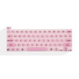 Tidytype Ergonomic Keyboard Film for Nail Art - Silicone Cover for Apple's Full Model Keyboard -Professional Nail Organization Certification:_COTTON CANDY PINK
