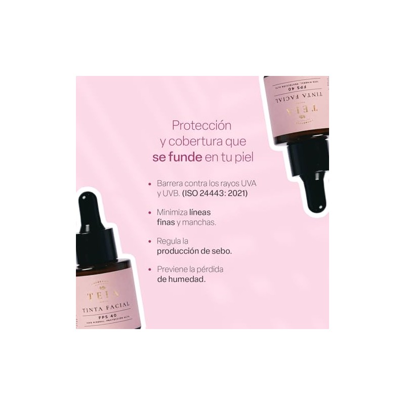 TEIA COSMETICOS Tinta de Maquillaje FPS 40 100% mineral -
