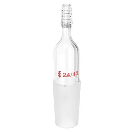 PATIKIL Glass Distillation Adapter, 1 Pcs 24/40 Borosilicate Glass Outer Joint Part for Laboratory Distillation Equipment Supply, 8mm / 0.31"