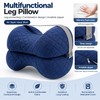 Contoured Memory Foam Knee Pillow for Side Sleeping – Cooling