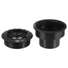 X AUTOHAUX 4Pcs Rotating AC Air Conditioning Outlet Vent Ceiling
