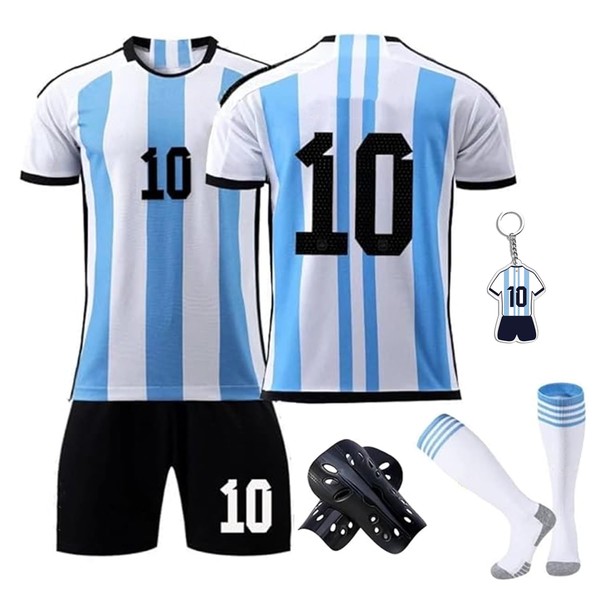 Wiasihsy 5 PCS of Youth Soccer Sportswear,Soccer Shirt with Pants,Socks,Pads