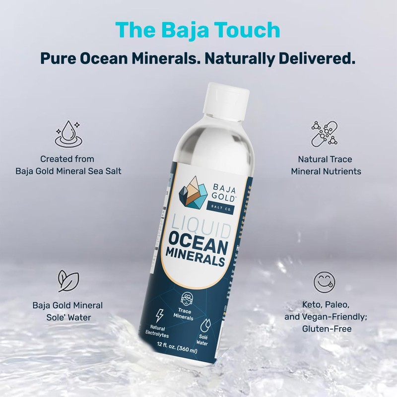 Baja Gold Liquid Trace Mineral Drops – Pure Ocean-Based Minerals