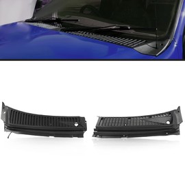 G-PLUS Windshield Wiper Vent Cowl Screen Cover Grille Panel Compatible with Ford F250 F350 F450 F550 Super Duty 1999-2007/Fit Ford Excursion 2000-2005 3C3Z-25022A68-AAA 4C3Z-25022A69-AAA