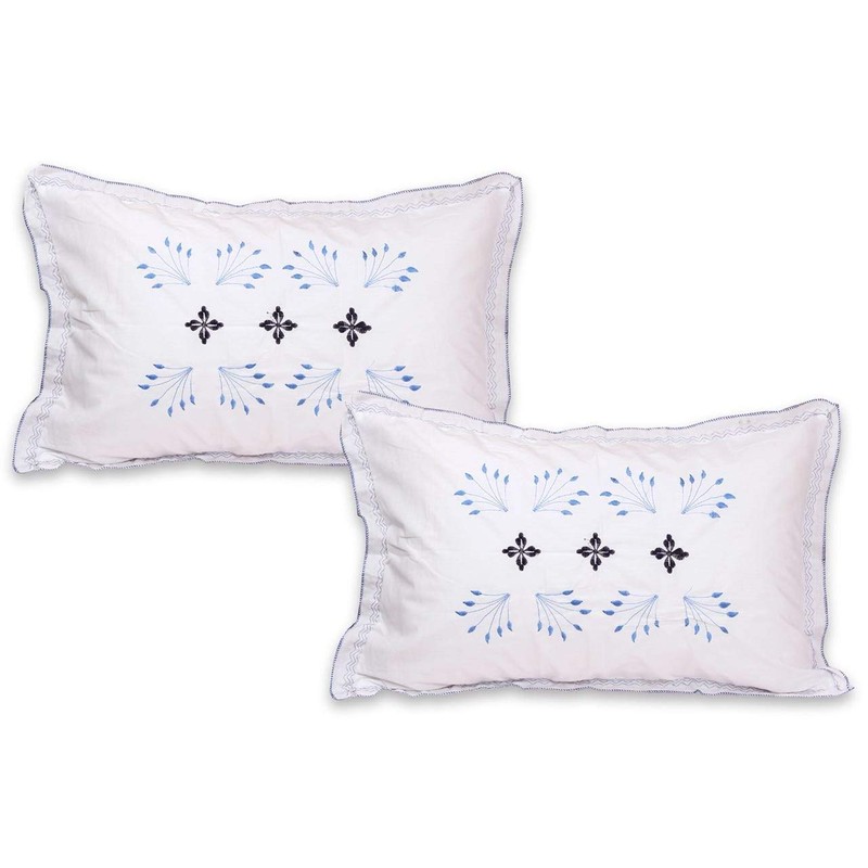 HSR Collection Cotton 144 TC Pillow Cover (Standard_White)