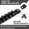 ALOANES 30 PC ABS Socket Organizer, 1/2 inch, 3/8 inch