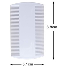 Flea Comb for Cats and Dogs, Pack of 4 Durable Double-Sided Nit Combs for Head Lice Portable Plastic Nit Comb Double-Sided Nit Fine Comb Tooth Lice Comb for Removing Lice for Pets