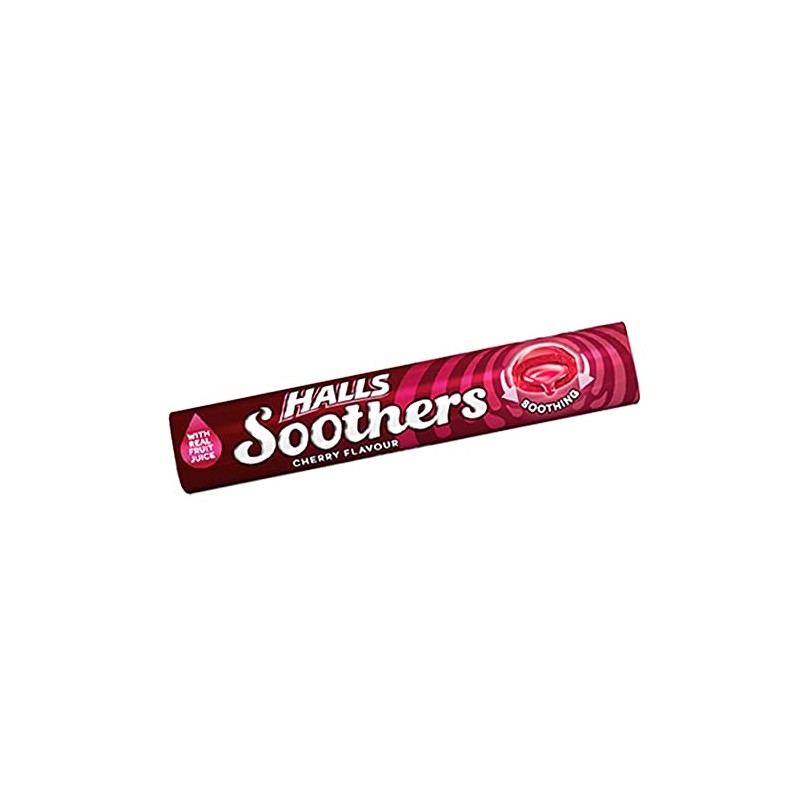 HALLS SOOTHERS -10 x 45g Packs (Cherry)