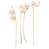 Beavorty 3Pcs pearl hairpin hairpin chignon pearl hair fork pearl