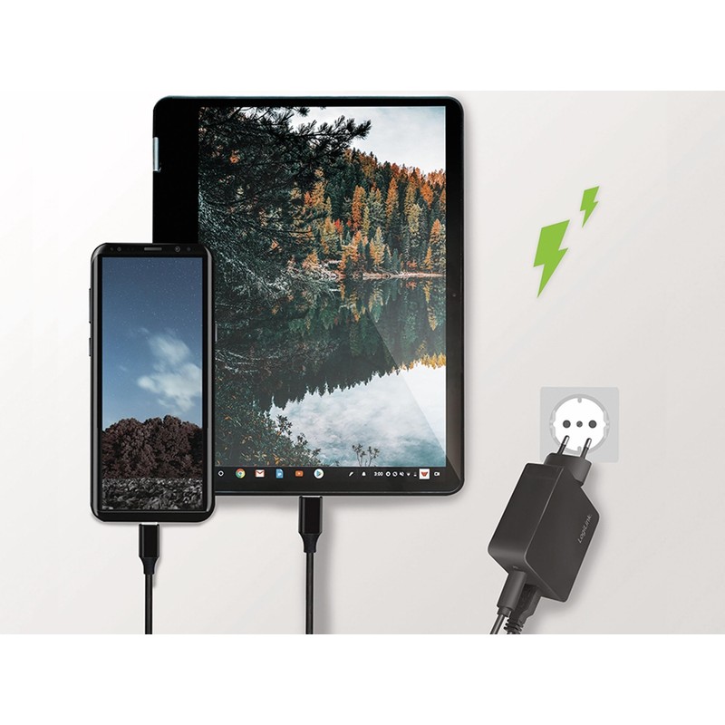 LogiLink PA0220 - USB Socket Adapter (1x USB-A, 1x USB-C™)