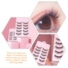 Baluue Fluffy Natural False Eyelashes 10 Pairs Lash Kit Women's