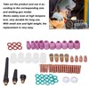 68Pcs TIG Welding Accessory Set Glass Cup Connector Electrode Coil
