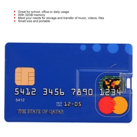 MUNEFE Card Shaped U Disk,USB Flash Drive,Credit Card USB Flash Drive,Ideal for Making Sure You Can Take Your Data with You Wherever You