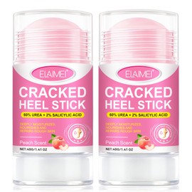 Foot Cream, Athletes Foot Treatment 2 Packs, Cracked Heel Repair Cream for Very Dry Feet, Foot Balm Foot Moisturizer 40g Each Peach Flavor