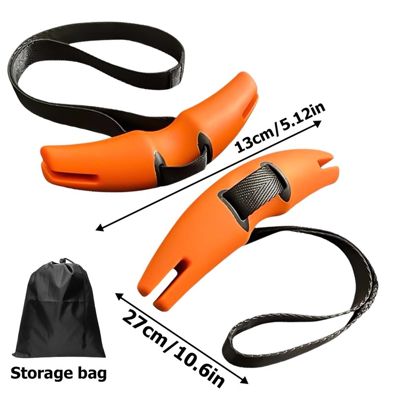 1 Pair of Fitness Grips, Rowing Handle with Adjustable Resistance