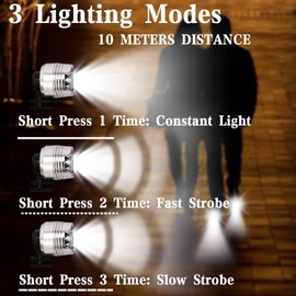 Headlights for Croc 2pcs, Flashlights Attachment for Croc, Light Up Charms Accessories for Kids Adults Men Women, Clip on Clog Headlights for Crock Shoe, IPX5 Waterproof for Walking Camping Hiking