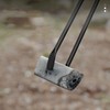 Fire Tong Insulated Wooden Handle Enhanced Grip Log Grabber Firewood