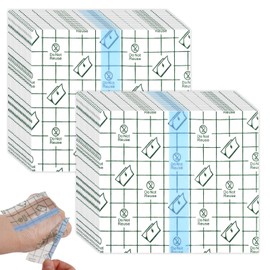 50 Waterproof Plasters, 10 x 12 cm Waterproof Transparent Bandage