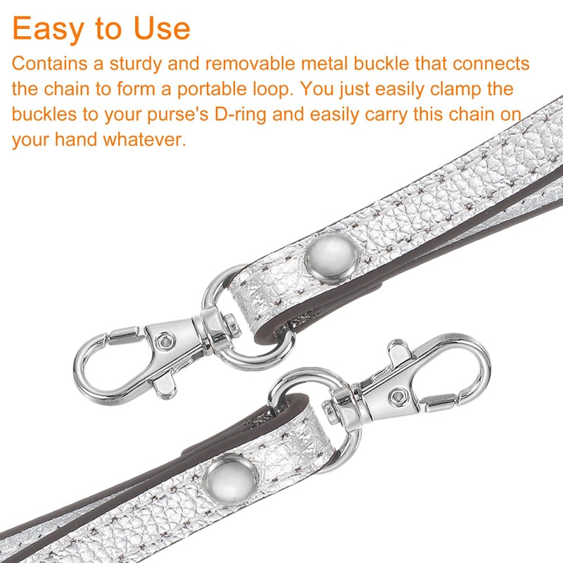 sourcing map Leather Wristlet Strap, 190mm/7.48" Hand Wrist Lanyard Leather