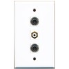 RiteAV - 1 Port RCA White 2 Port 3.5mm Wall