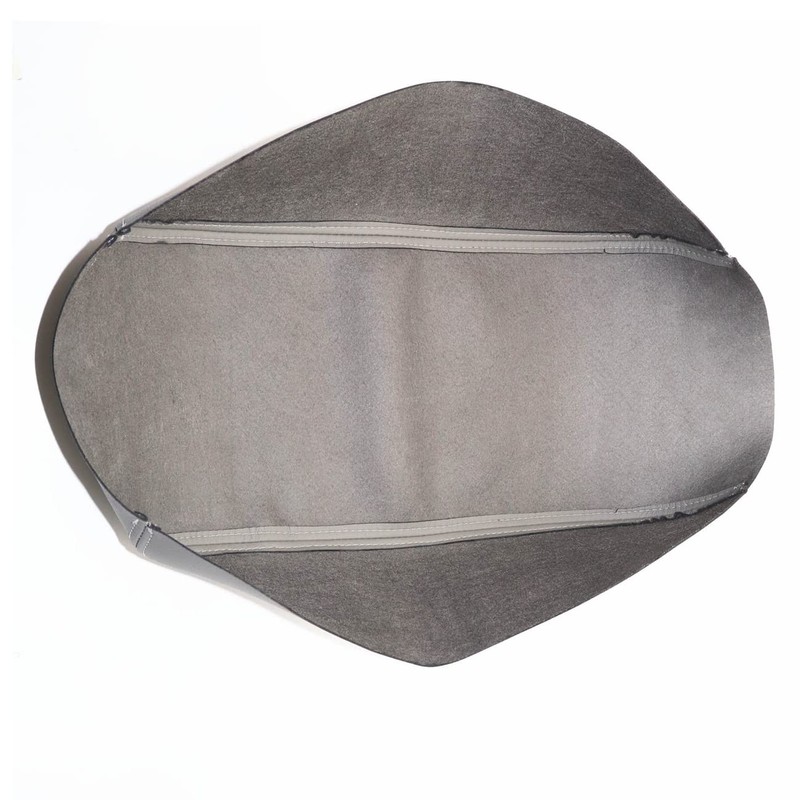 Priprilod Leather Center Console Lid Armrest Cover Skin Gray Compatible