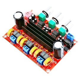 FBHDZVV TPA3116D2 Amplifier Board, 50WX2+100W 2.1 Channel Digital Power Audio Amplifier Board Subwoofer Speaker Stereo AMP Module Noise Cancelling Free Sound Adjustment Power Amplifier DC 12-24V
