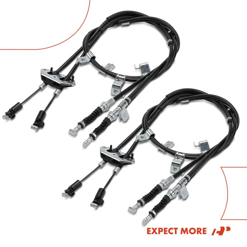 A-Premium Rear Driver & Passenger Side Parking Brake Cable Assembly