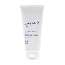 LovelySkin LUXE Gentle Cream Cleanser, Daily Hydrating Facial Cleanser for Sensitive Skin, Fragrance Free, 6.76 oz