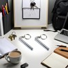 Silver Retractable Mini Pen Stainless Steel Retractable Pocket Pen Keychain