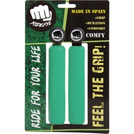 MTB Grips - Bicycle Handlebar Grips with RPC Technology for Extra Firm Grip & Comfort - Universal & Easy Assembly Bicycle Grips - Comfortable Handlebar Grips, 32 mm Diameter, 130 mm Length Ridefyl